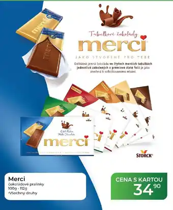 Merci čokoládové pralinky