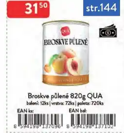 Qanto Qua broskve púlené nabídka
