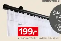 XXXLutz Tyč na závěsy s příslušenstvím nabídka