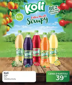 Tamda Foods Koli sirup nabídka