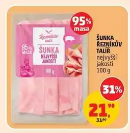 Penny Market ŠUNKA ŘEZNÍKŮV TALÍŘ nabídka