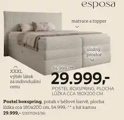 XXXLutz esposa postel boxspring nabídka