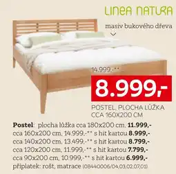 XXXLutz Linea Natura postel nabídka