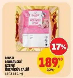 Penny Market MASO MORAVSKÉ UZENÉ ŘEZNÍKŮV TALÍŘ nabídka