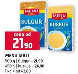 Terno Menu gold bulgur nabídka