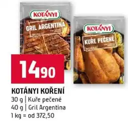 Terno Kotányi koření nabídka