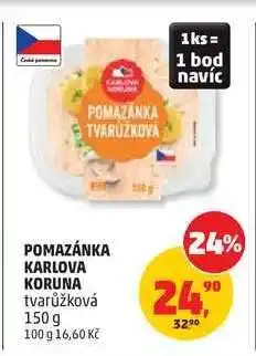 Penny Market POMAZÁNKA KARLOVA KORUNA tvarůžková nabídka