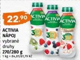 Terno Activia nápoj vybrané druhy nabídka