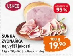 Terno Le&Co šunka zvonařka nabídka