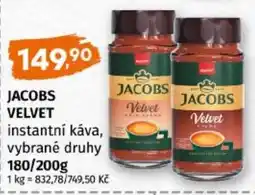 Terno Jacobs velvet instantní káva, vybrané druhy nabídka