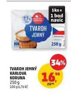 Penny Market Tvaroh jemný Karlova Koruna nabídka