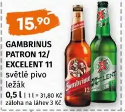 Terno Gambrinus patron 12/ excelent 11 nabídka