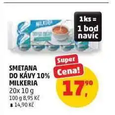 Penny Market Smetana do kávy 10% Milkeria nabídka