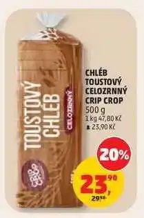 Penny Market CHLÉB TOUSTOVÝ CELOZRNNÝ CRIP CROP nabídka
