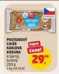 Penny Market PROTEINOVÝ CHLÉB KARLOVA KORUNA nabídka