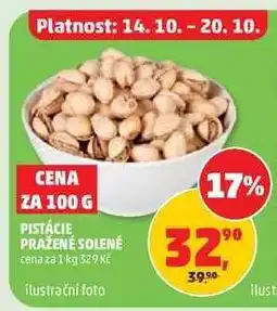 Penny Market Pistácie pražené solené nabídka
