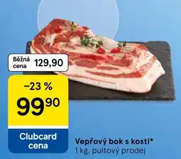 Tesco Vepřový bok s kostí nabídka