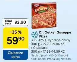 Tesco Dr. Oetker Guseppe Pizza nabídka