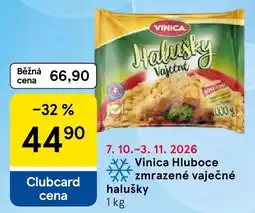 Tesco Vinica zmrzené vaječné halušky nabídka
