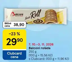 Tesco Balconi roláda nabídka