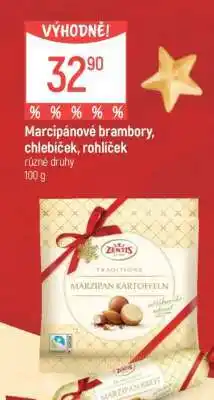 Globus Marcipánové brambory, chlebíček, rohlíček nabídka