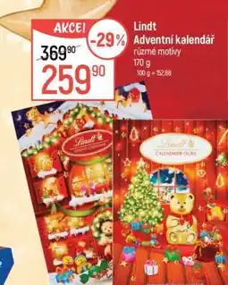 Globus Lindt Adventní kalendář nabídka