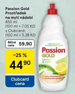 Tesco Passion Gold prostředek na mytí nádobí nabídka
