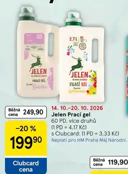 Tesco Jelen prací gel nabídka