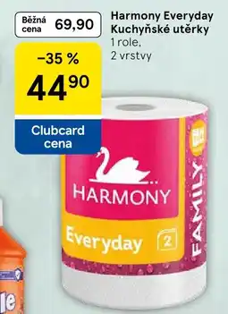 Tesco Harmony kuchyňské utěrky nabídka