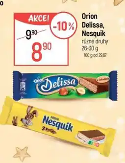 Globus Orion Delissa, Nesquik nabídka