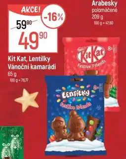 Globus Kit Kat, Lentilky Vánoční kamarádi nabídka