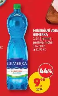 Penny Market MINERÁLNÍ VODA GEMERKA nabídka