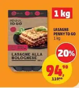 Penny Market LASAGNE PENNY TO GO nabídka