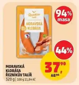 Penny Market MORAVSKÁ KLOBÁSA ŘEZNÍKŮV TALÍŘ nabídka