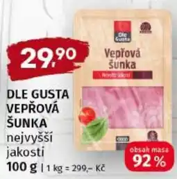 Trefa Dle gusta vepřová šunka nabídka