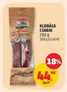 Penny Market Klobása Csabai nabídka