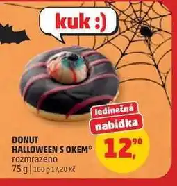 Penny Market Donut Halloween s okem nabídka