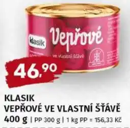 Trefa Klasik vepřové ve vlastní šťávě nabídka