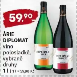Trefa Árie diplomát víno nabídka