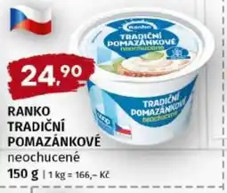 Trefa Ranko tradiční pomazánkové neochucené nabídka