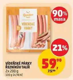 Penny Market VÍDEŇSKÉ PÁRKY ŘEZNÍKŮV TALÍŘ nabídka