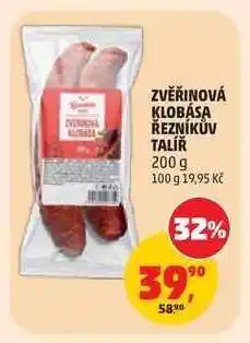 Penny Market Zvěřinová klobása Řezníkův talíř nabídka
