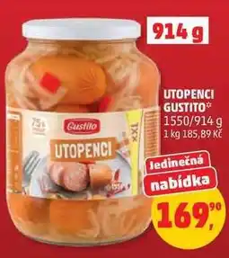 Penny Market UTOPENCI GUSTITO nabídka