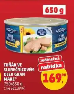 Penny Market Tuňák ve slunečnicovém oleji Gran Mare nabídka
