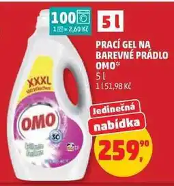 Penny Market Prací gel na barevné prádlo OMO nabídka