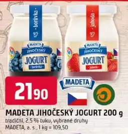 Trefa Madeta jihočeský jogurt nabídka