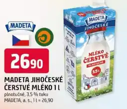 Trefa Madeta jihočeské čerstvé mléko nabídka
