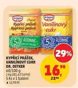 Penny Market KYPŘICÍ PRÁŠEK, VANILÍNOVÝ CUKR DR. OETKER nabídka