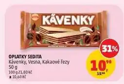 Penny Market OPLATKY SEDITA Kávenky, Vesna, Kakaové řezy nabídka