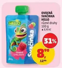 Penny Market Ovocná svačinka HELLO nabídka